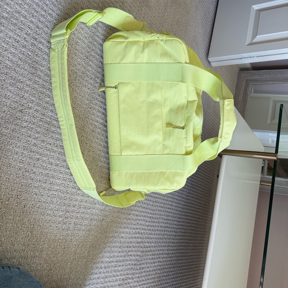 BEIS Neon Yellow Travel Duffel Bag - Picture 2 of 2